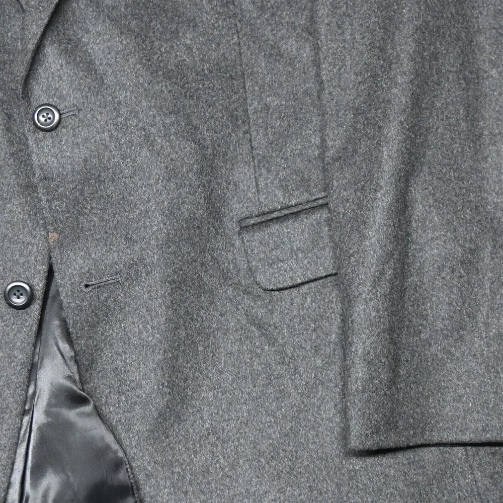 Jos A Bank 44L Gray Gordon 100% Cashmere Mens‎ Blazer Sport Coat Jacket